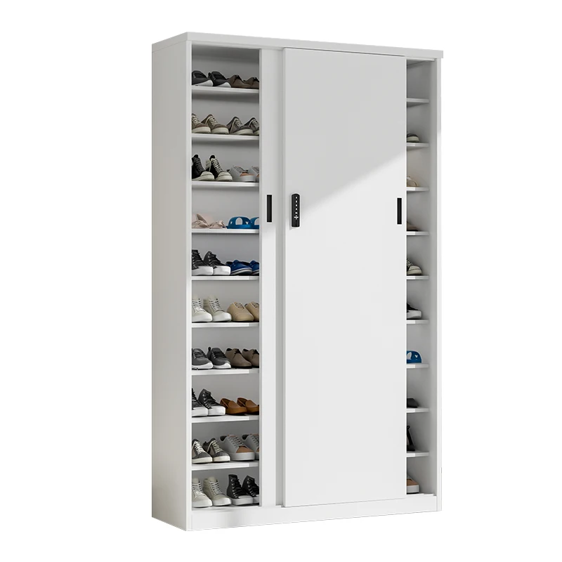 Metal Balcony Shoe Cabinet Waterproof Household Large Capacity Multi-Layer Shoe Rack Iron Sto rage Cabinet