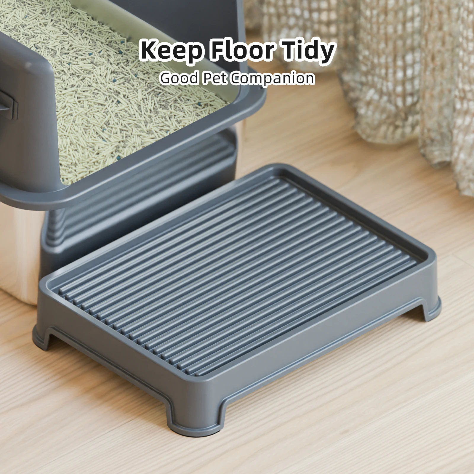 Wholesale Cat Litter Pedal Pet Litter Box Cat Filter Sand Mat Cat Nest Environmental Protection Wear-Resistant Litter Mat