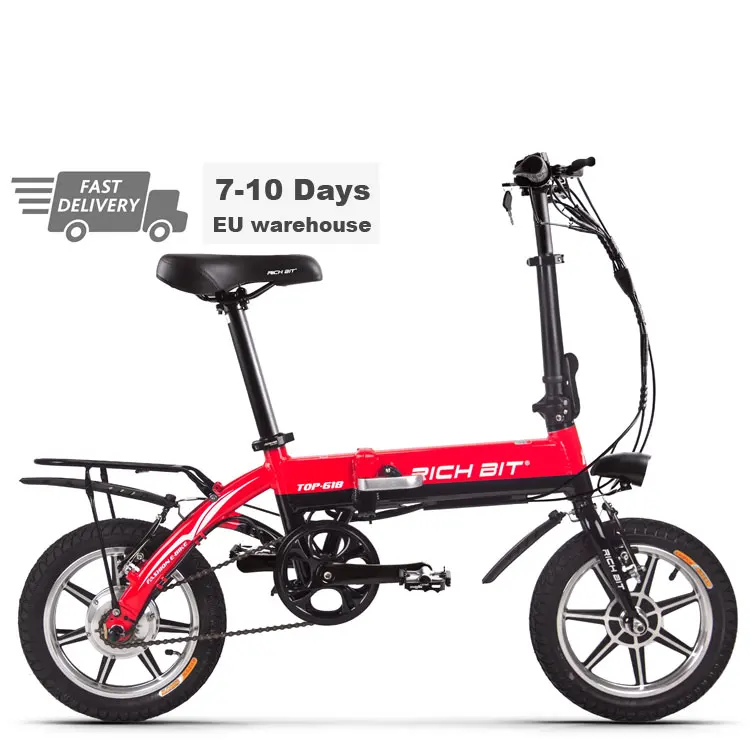 EU STOCK TOP-618 Free Shipping Europe direct delivery bike electric city ebike 14inch e bike bike e-bike