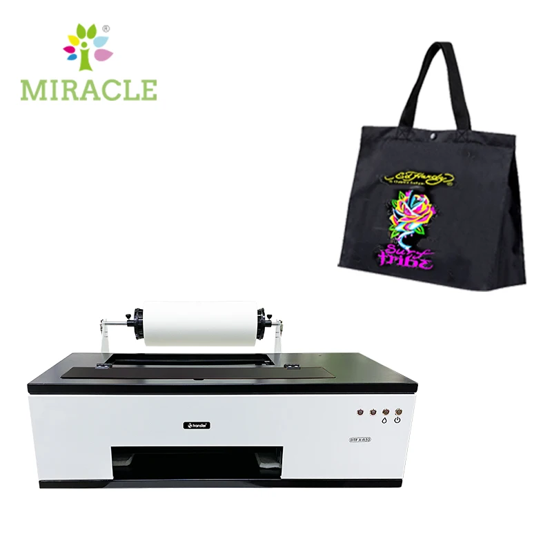 A3 White Ink Circulation System T shirt Printing DTF Printer PET Film Garment Textiles Heat Transfer DTF  Ink Printers