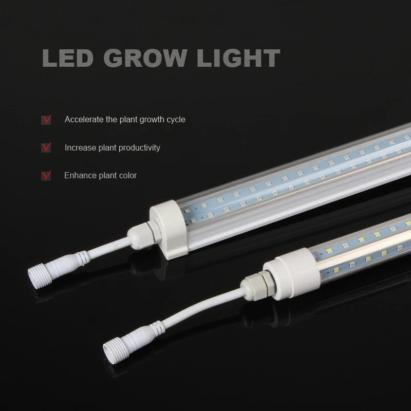 Full Spectrum Grow Light 22W Waterproof T8 LED Grow Light Tube IP65 Led 660 Nm Rbg Led Uv Lamp Accept OEM ODM