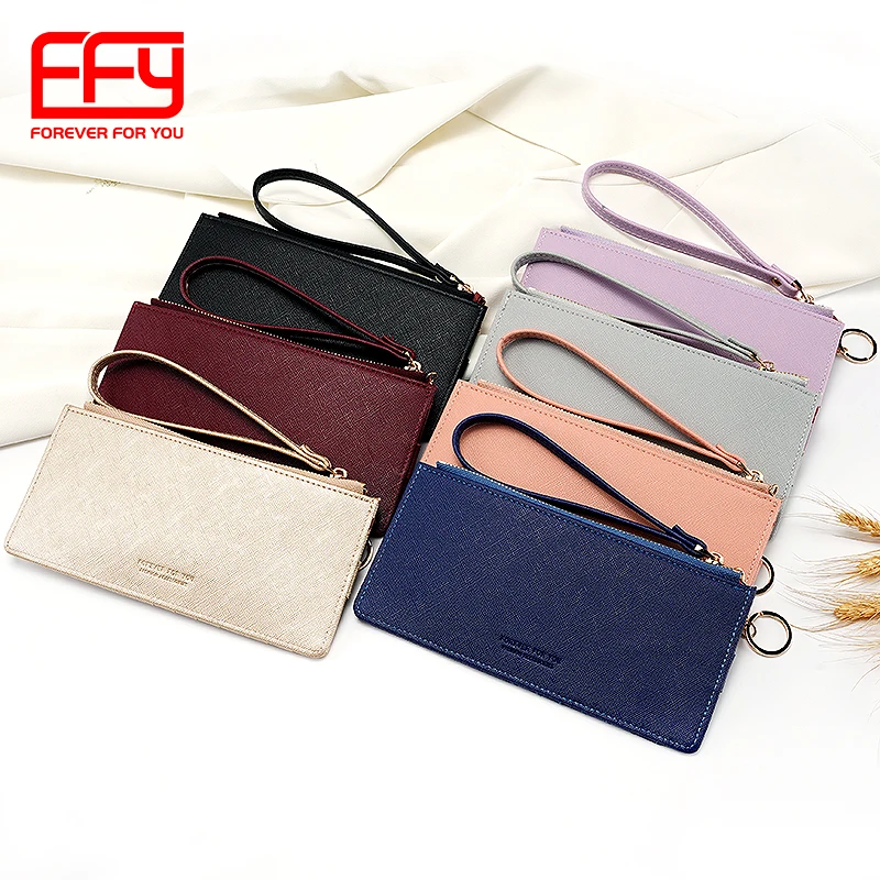 FFY New Fashion Portable Long Zipper Female Card Holder Wallet