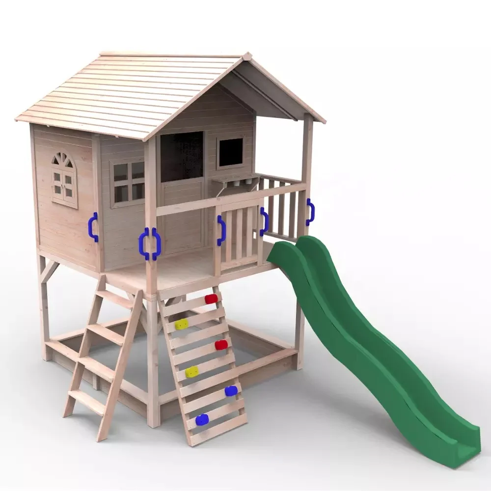 wooden garden playhouse playground outdoor using for kids to play
