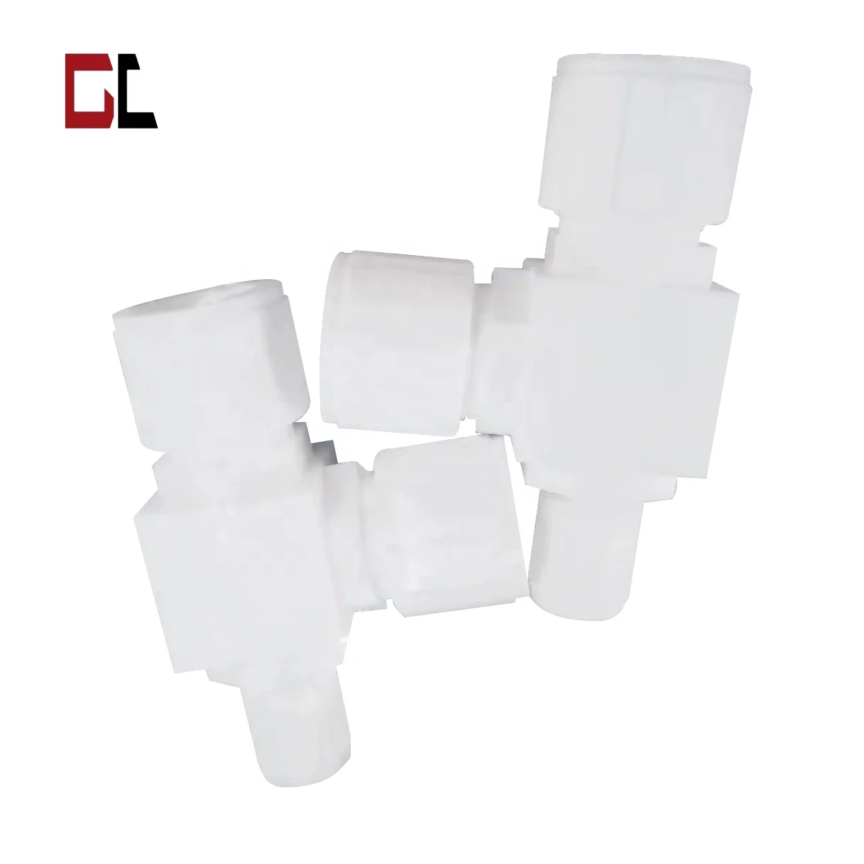 GL 1/4 PTFE Single Ferrule Tube Connector PTFE Fitting Tubing