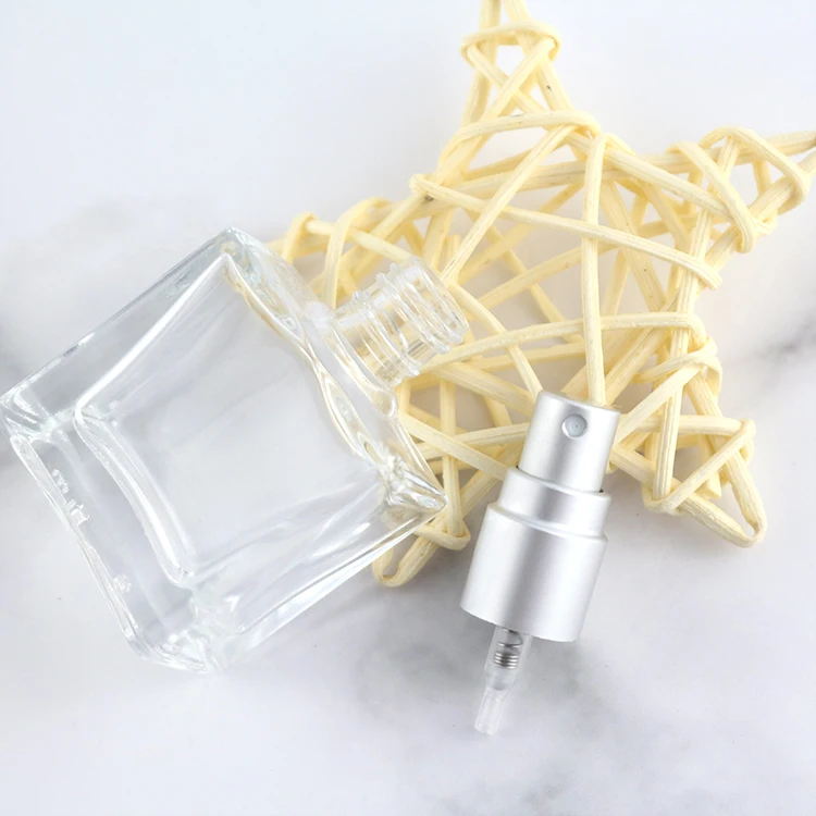 
Clear 15ML Square Fine Mist Travel Spray Bottle Parfume Samples Packaging 