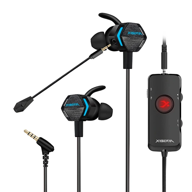 XIBERIA MG-2PRO E-sports gaming headset в наушники-вкладыши с микрофоном для компьютера, мобильного телефона, есть курица гарнитура затычки для ушей