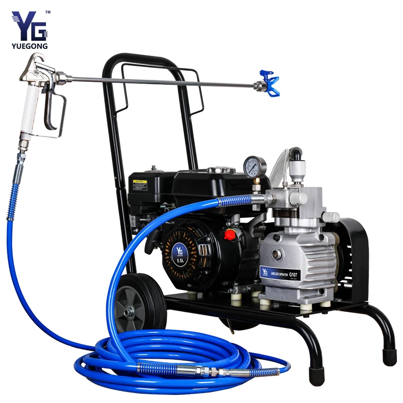 Gasoline Power Diaphragm Emulsion Paint Spray Machine Tooling Ultra-thin Fireproof Coating Sprayer
