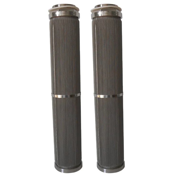 Custom made Stainless steel 316L mesh pleated filter cartridges pleated metal mesh filter/ sintered filter element