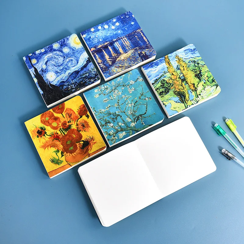 XinyiArt 14x14cm 100Sheets Mini Blank Acid Free Drawing Art Paper Sketchbook Sketch Paper Pad for Kids & Adults