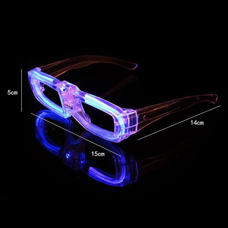 Hot Sale PVC Luminous Club Concert Party LED Flash Flashing Glasses Light Up Glasses