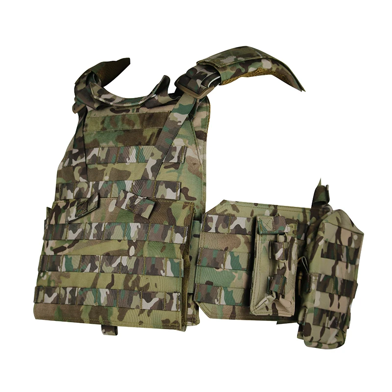 Oxford Fabric Plate Carrier Tactical Vest Quick Release Vest Adjustable Breathable Weighted Vest