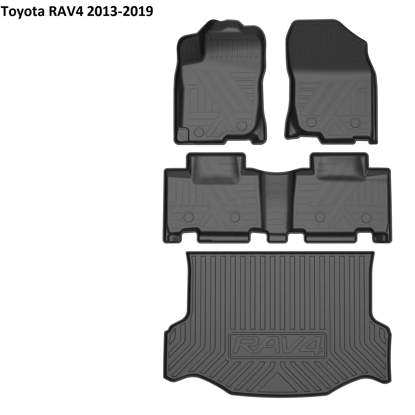 Anti-Slip Design Odor Free 360degree Seamless Fit TPE Car Mats