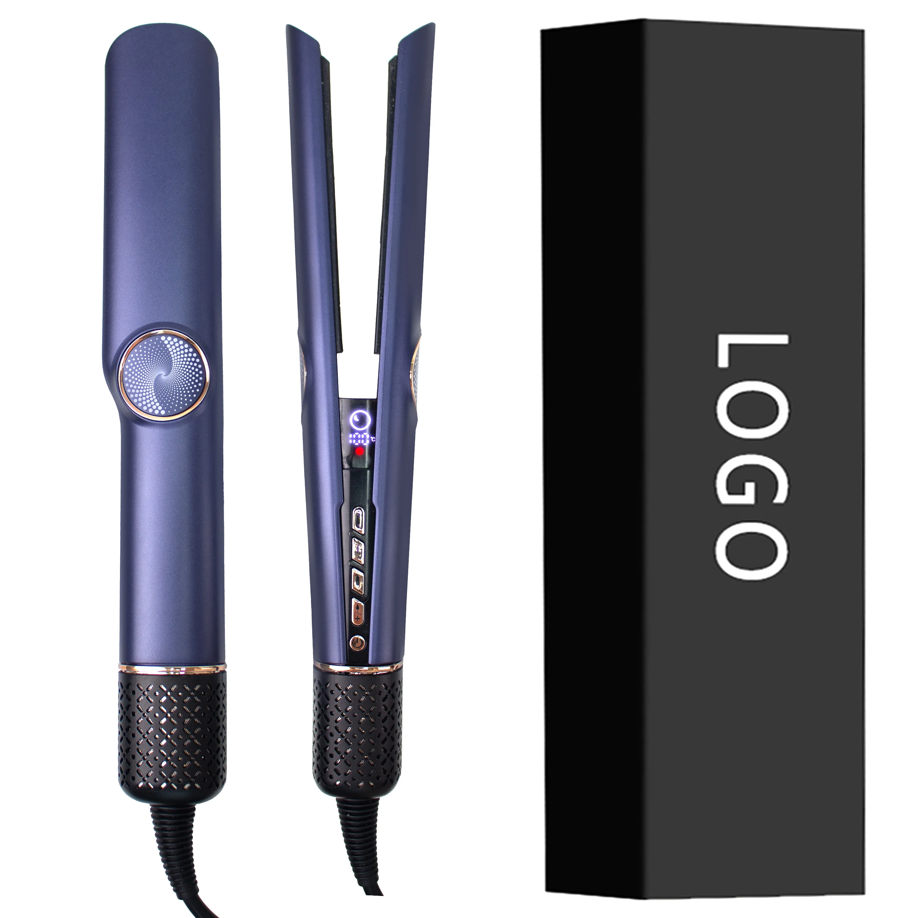 High Speed Hair Straightener 2 in 1 Cool Air Hair Styler Straightening and Curling Air Strait Hair Straightener
