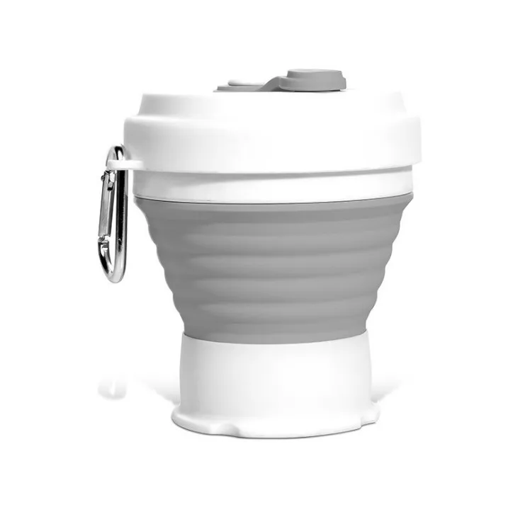 
 Настраиваемый Логотип, Складная Выдвижная портативная силиконовая складная чашка для воды, дорожная чашка  