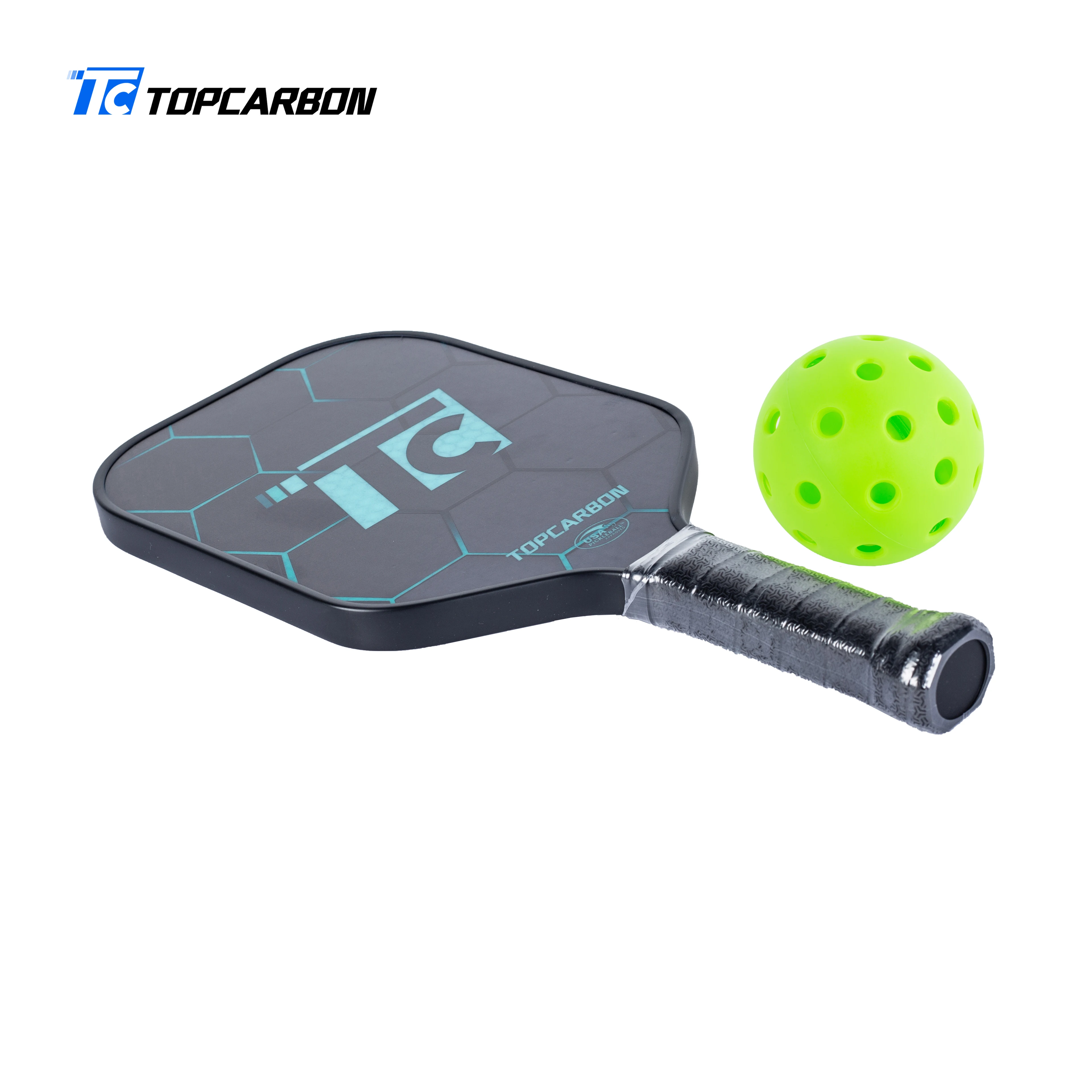 Manufacturer And Wholesales OEM Fiberglass PP Core Elongated Pickleball Paddle For International Big Brands