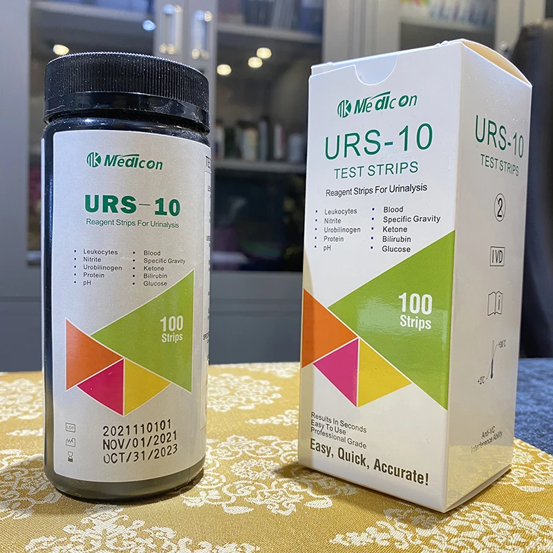 Hot Selling  best quality Urine Test Strips For 10 Parameters urinalysis test strips