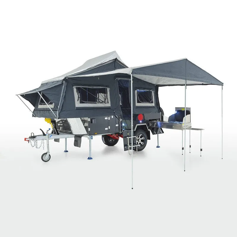 Factory Supply Mini Caravans Customised Travel Camper Truck Trailer