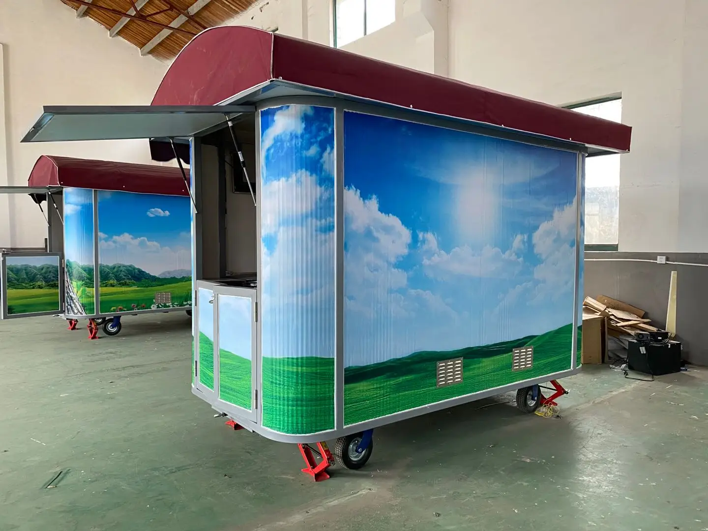 
customized mobile hamburger food cart mobile pizza food trailer 