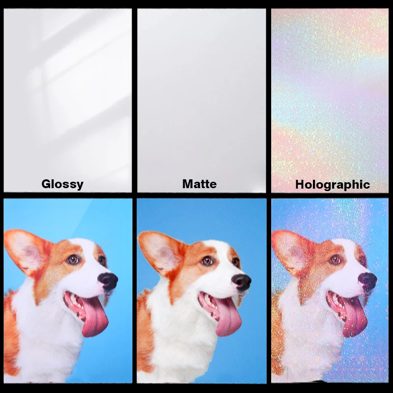 A4 Holographic Cold Lamination Film Vinyl Sticker Sheets Photo PVC Self adhesive Waterproof Matte Lamination Film Wholesale