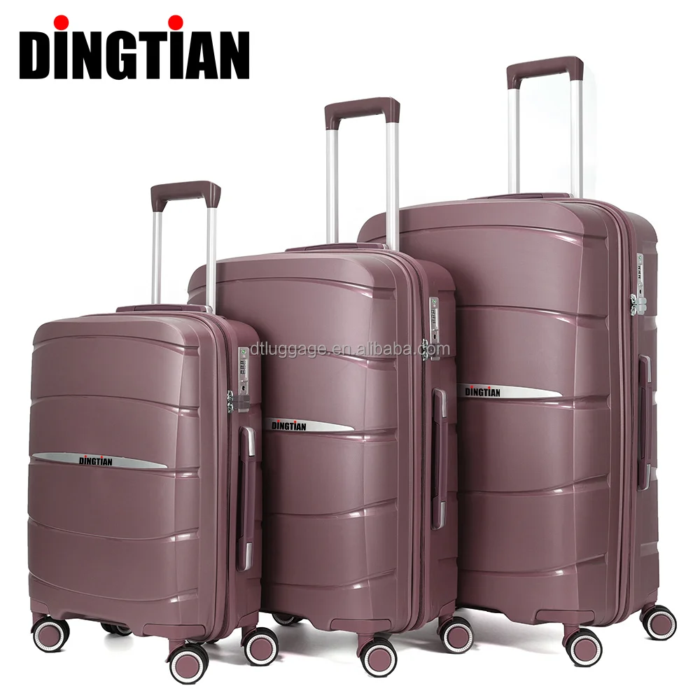 PP Valise set PP bag  suitcases wheel luggage 3 pieces cheap price suitcase luggage set