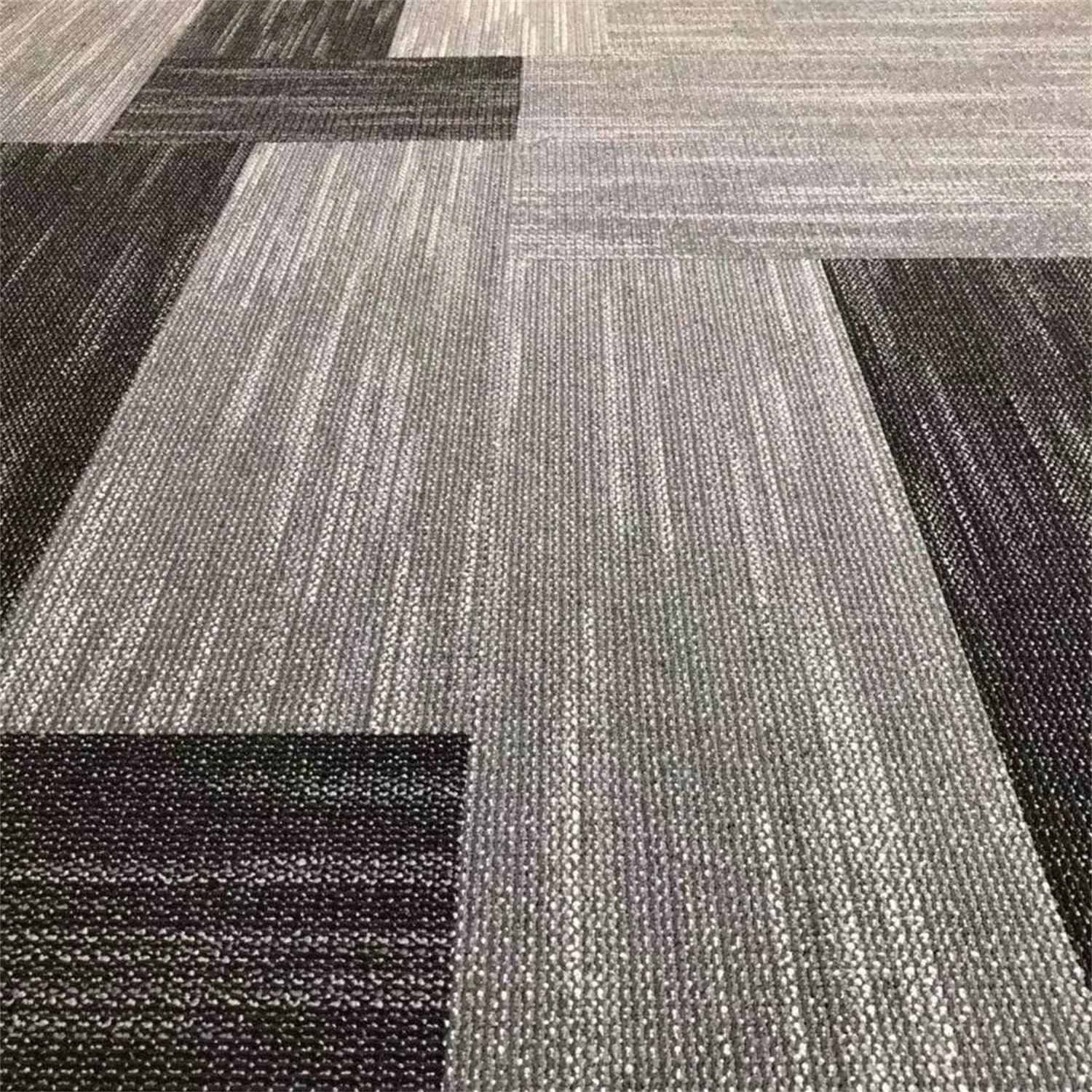High Quality PP surface floor carpet tiles commercial hotel living room office tiles carpet 50*50cm