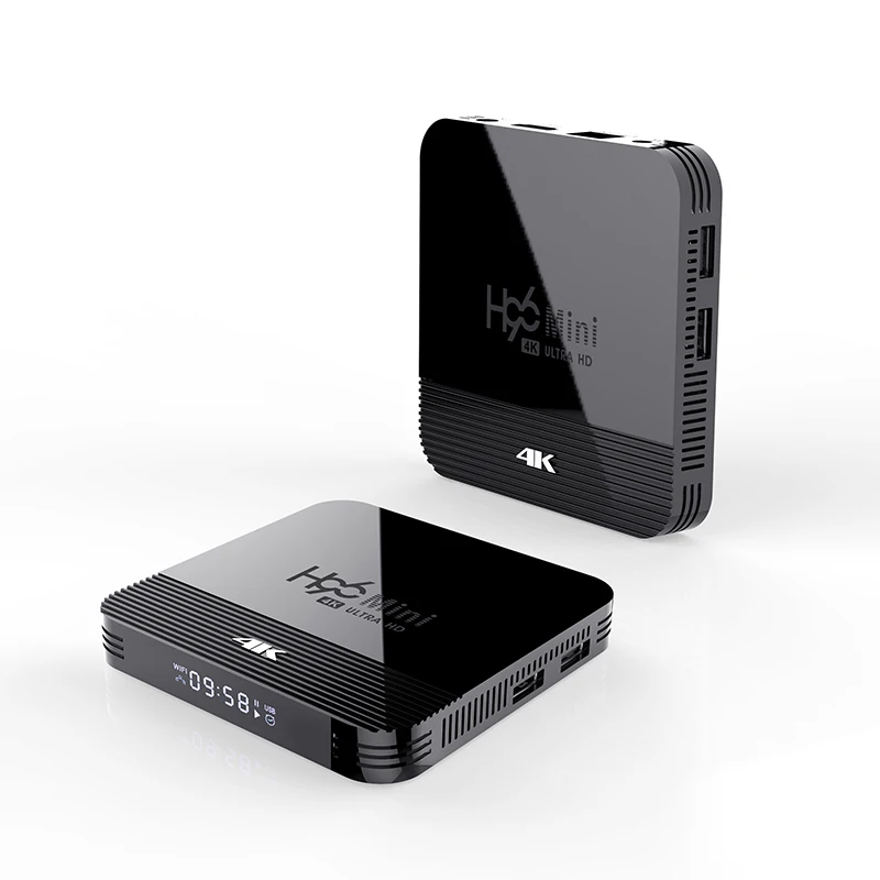Смарт Google H96 MINI H8 Rockchip RK3228A четырехъядерный Двойной Wi-Fi 1 ГБ 8 4K Android 9 0 TV