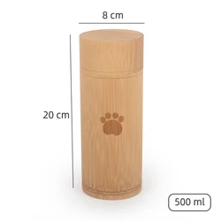 100% biodegradable urn bamboo pet urne for ashes pet Cremation Urns bamboo scattering tube ready to ship