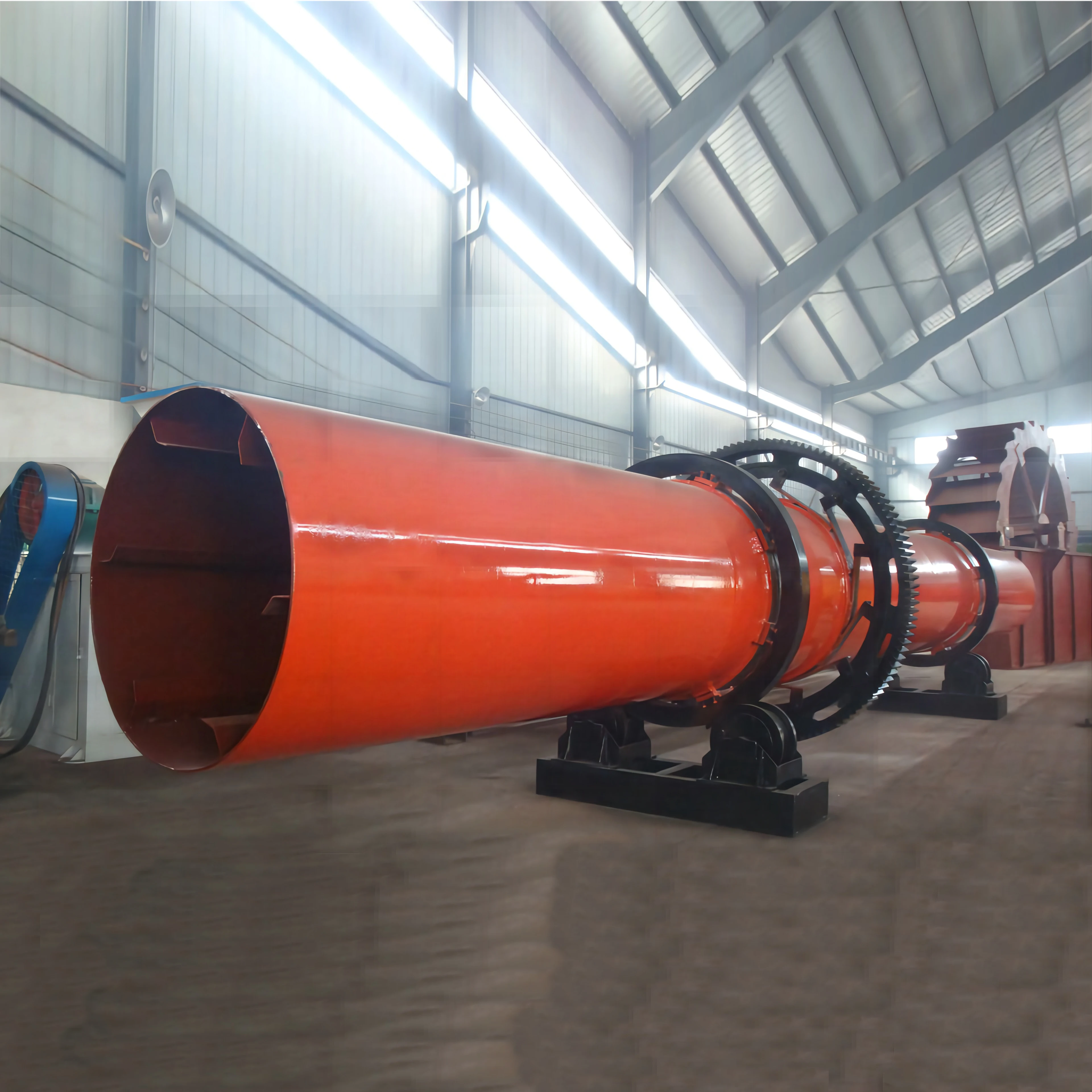Для угля, цемента, песка, шлака. Высокомощная профессиональная промышленная Роторная сушилка