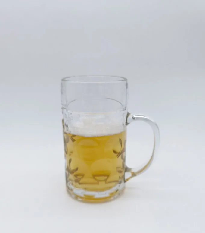 German popular 1000ml beer glass mug with handle