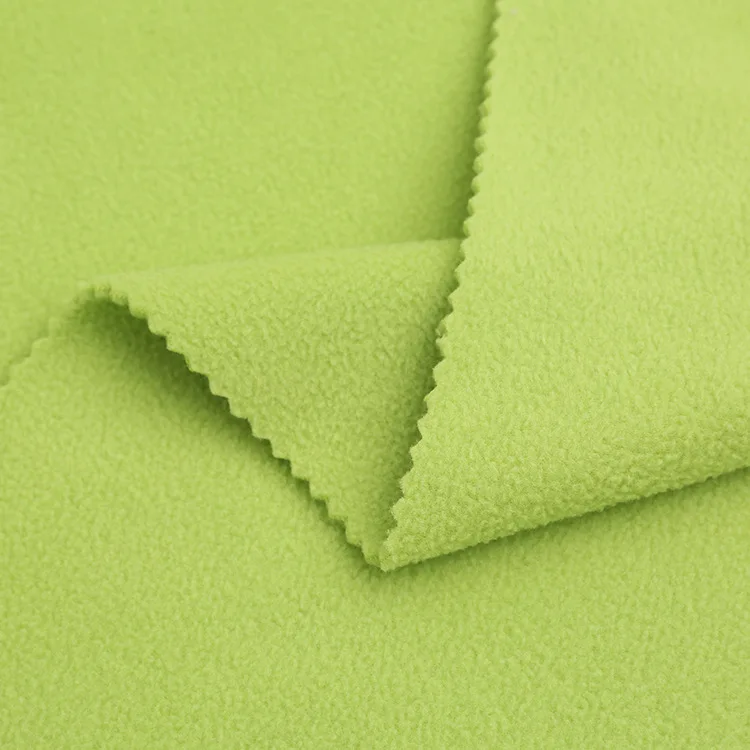 Environmental 100 recycle polyester polar fleece fabric softshell fabric