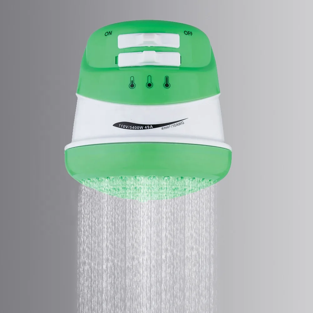 220v 110v 5400w Wall Mounted Installation Instant electric water heater shower