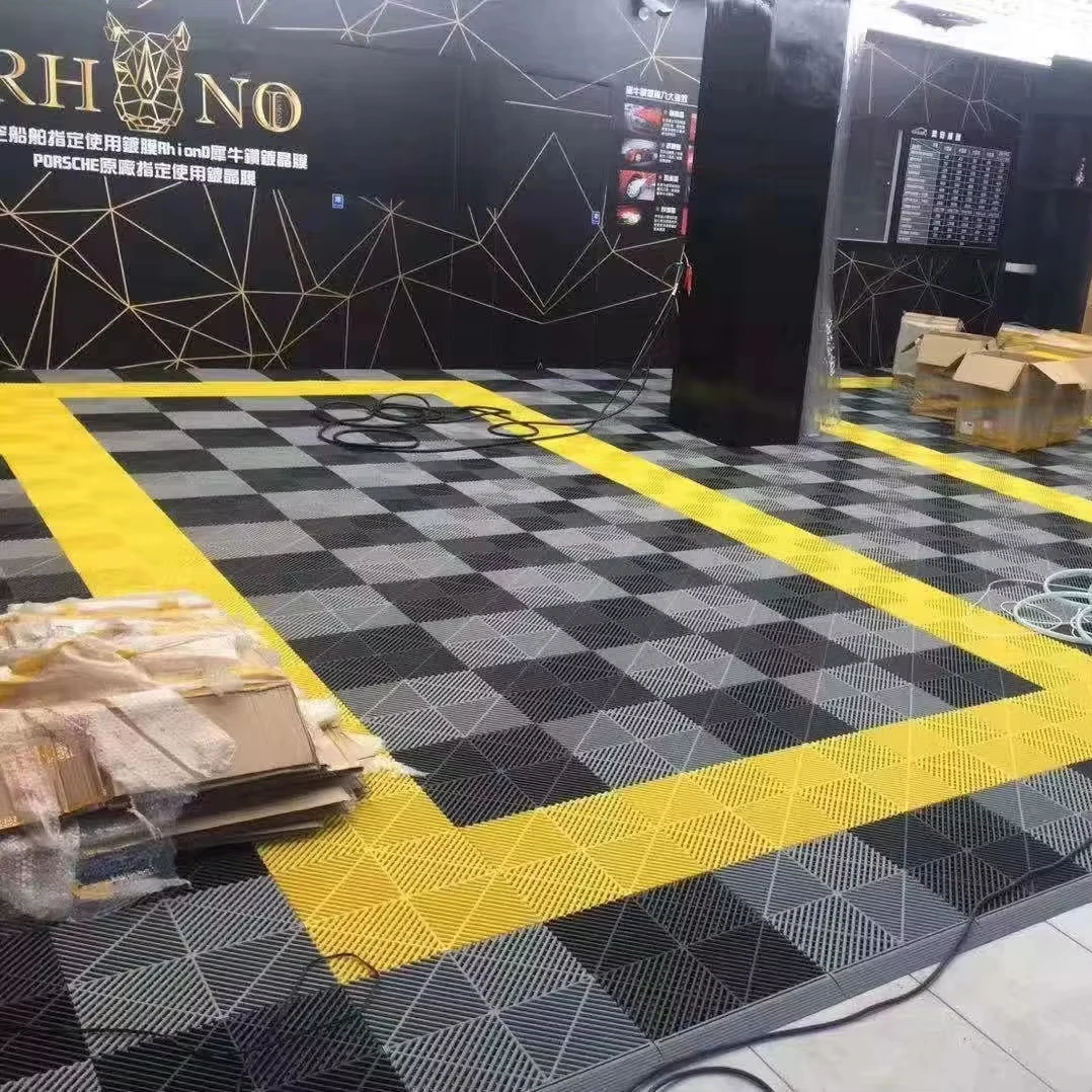 DBDMC Hot 40*40*1.8/2.0/3.0CM Garage Flooring Plastic PVC Flooring