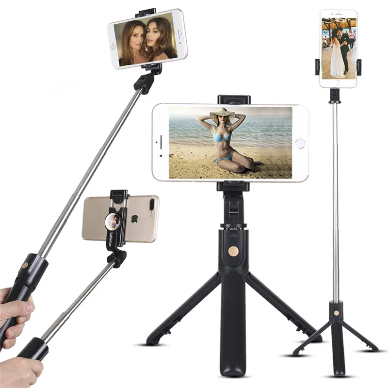  360 градусов свободное вращение видоискатель K10 зеркало смартфон штатив селфи палка с дистанционным
