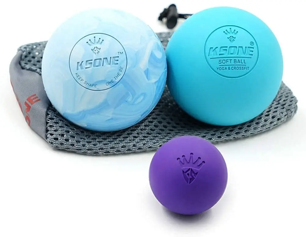 Muscle release Custom ball design Natural Rubber Massage Ball Yoga Therapy Lacrosse Massage Ball Set