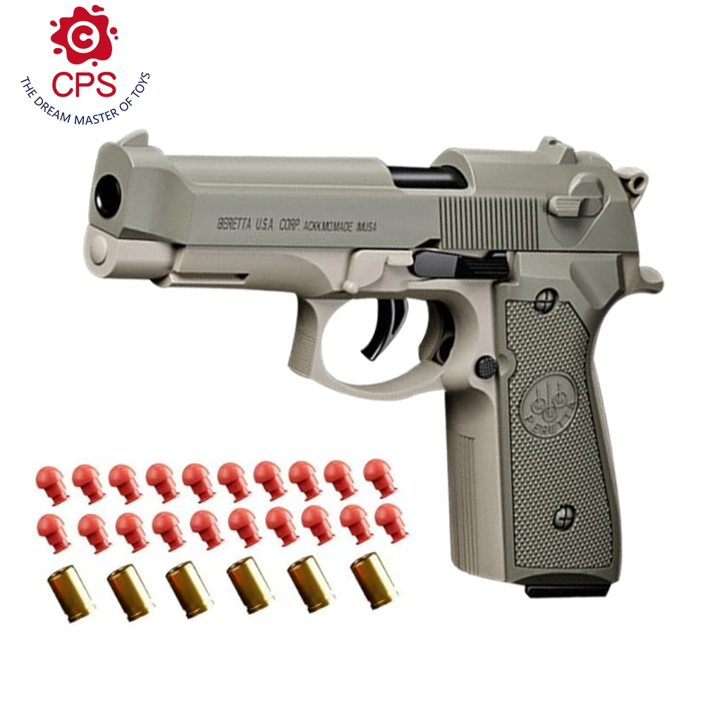 Soft Bullet Kids Toy Gun Empty Shell Ejecting Toy Gun with Shell Ejection Pistol Toys Foam Blaster for Kids