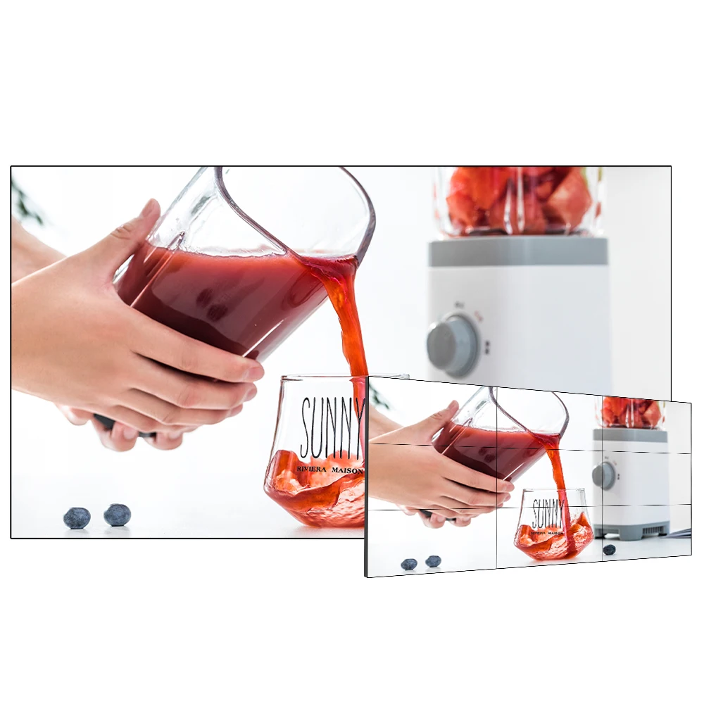 Horizontal or vertical advertising splicing screen 1x3 2x2 3x3 digital signage 55 inch lcd video wall 4k