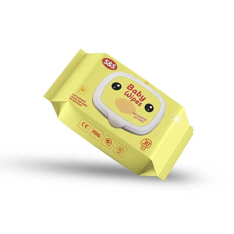 
Bamboo Organic Pure Water Coconut Oil Frangrance Free Spunlace Cute Baby Cleaning Wet Wipes 