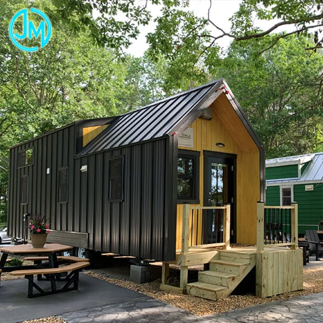 Modern 2 Story Prefab Light Steel Loft Trailer Travel Mobile Home Caravan Mobile Modular Mini Tiny House On Wheels