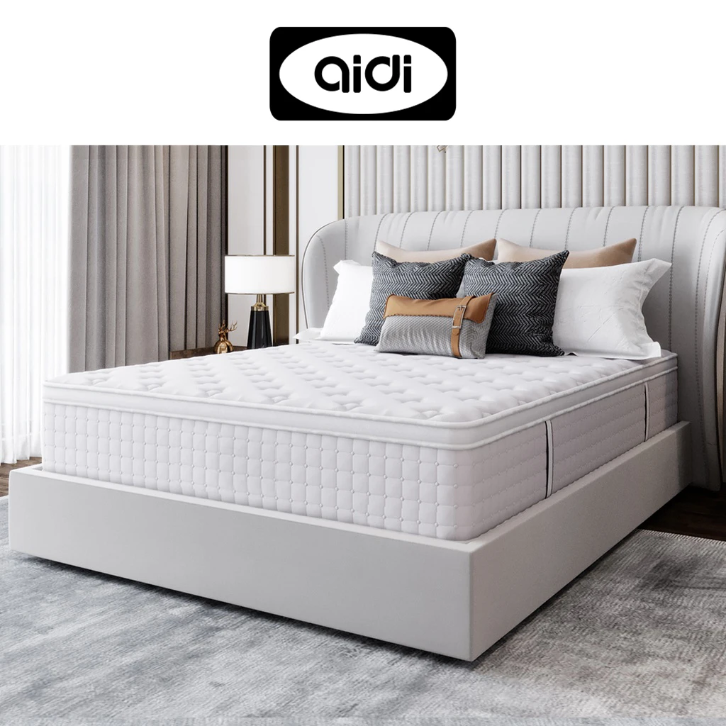 Factory Cheap 5 Star Hotel Mattress 8-12 Inch Queen King Size Pocket Coil Spring Memory Foam Hybrid Bedroom Bed Mattress