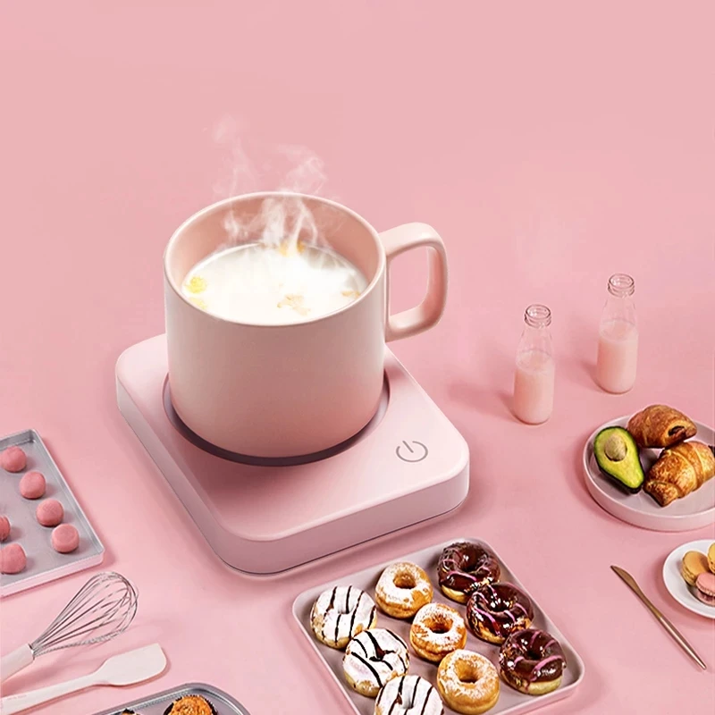 Smart Cup Heater Mini Portable Thermostatic Heating Coaster Mat Electric Hot Tea Makers Desktop Heater Hot Milk Machine 220V