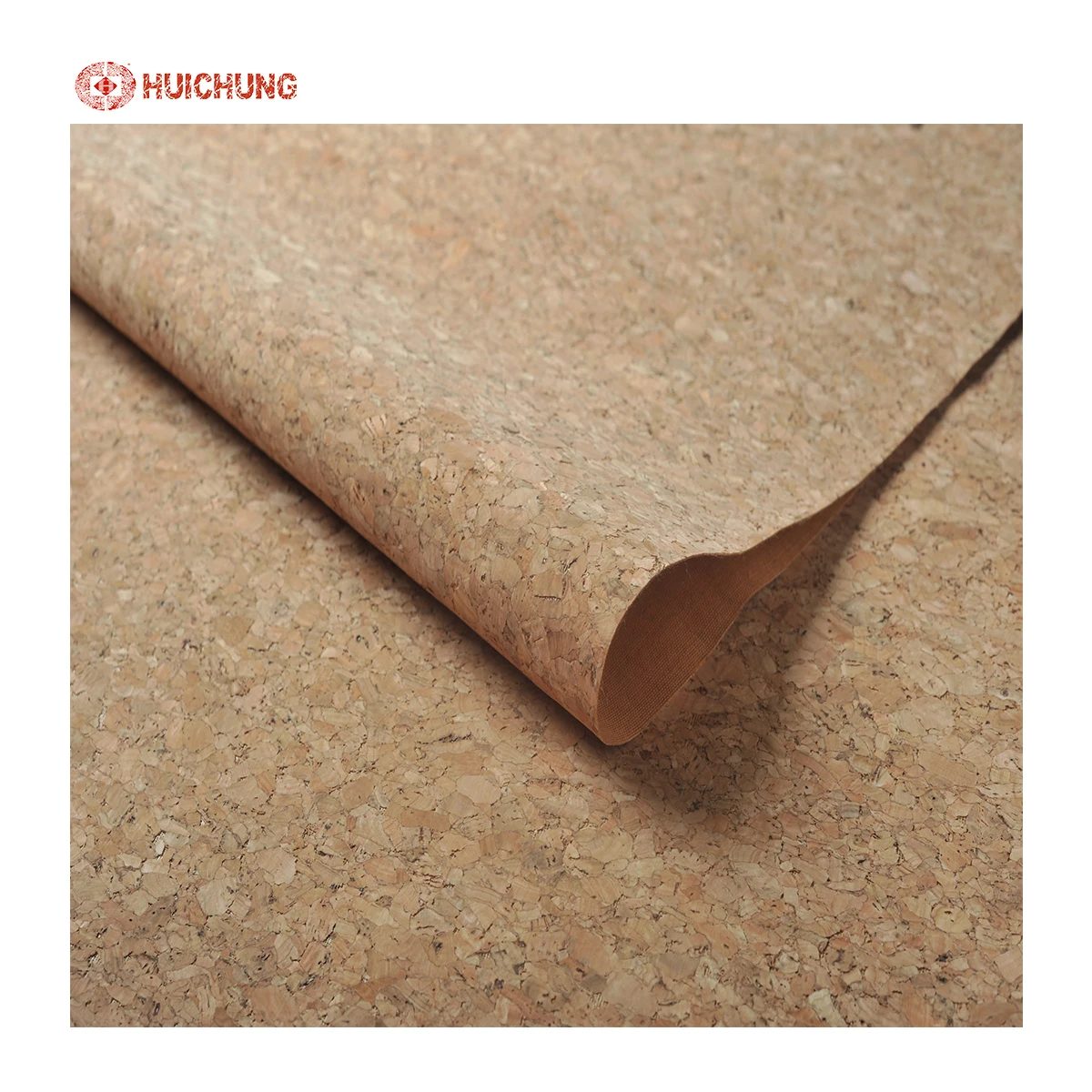 Floral particles decorative natural cork board roll popular cork fabric for shoes shopping bags cork coaster phone case