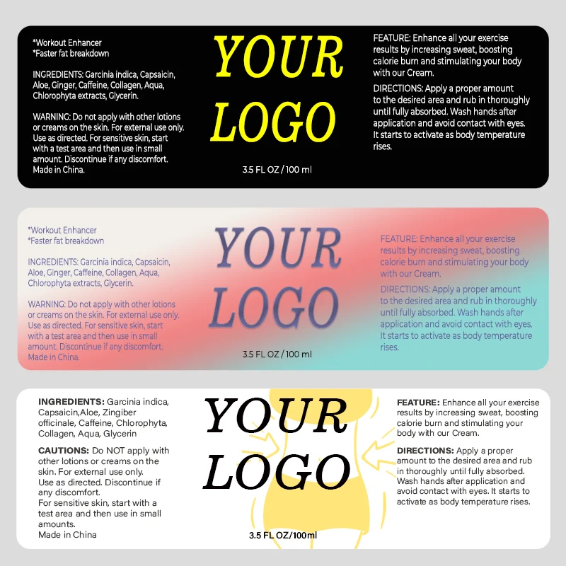 OEM private label supplier effectively strong gel slimming cream fat burning