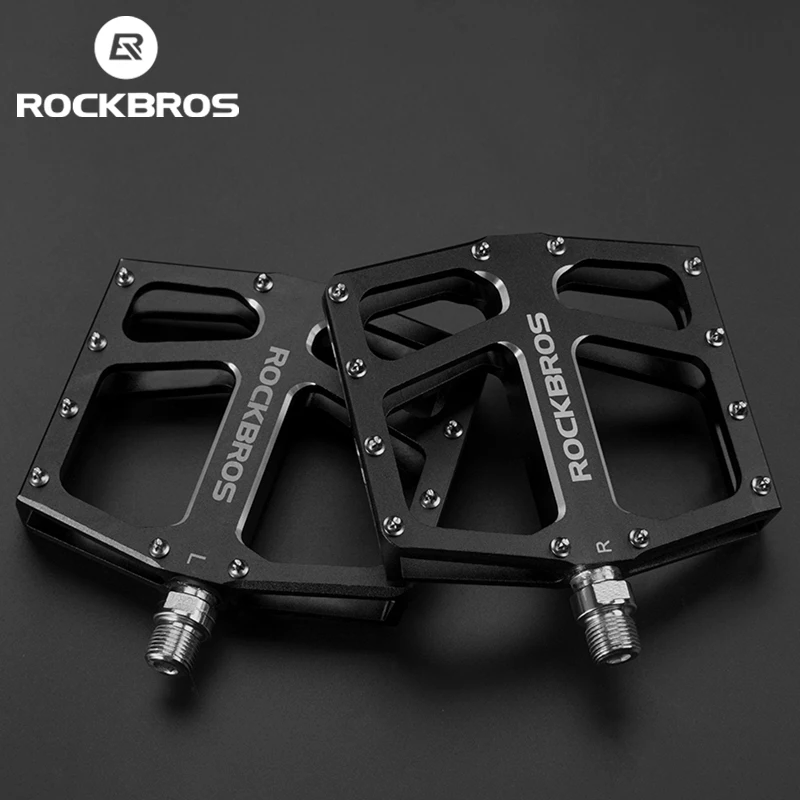 ROCKBROS Bike Widen Platform Pedals MTB Aluminum Alloy Bicycle Parts Cycle Foot Bearing Pedal