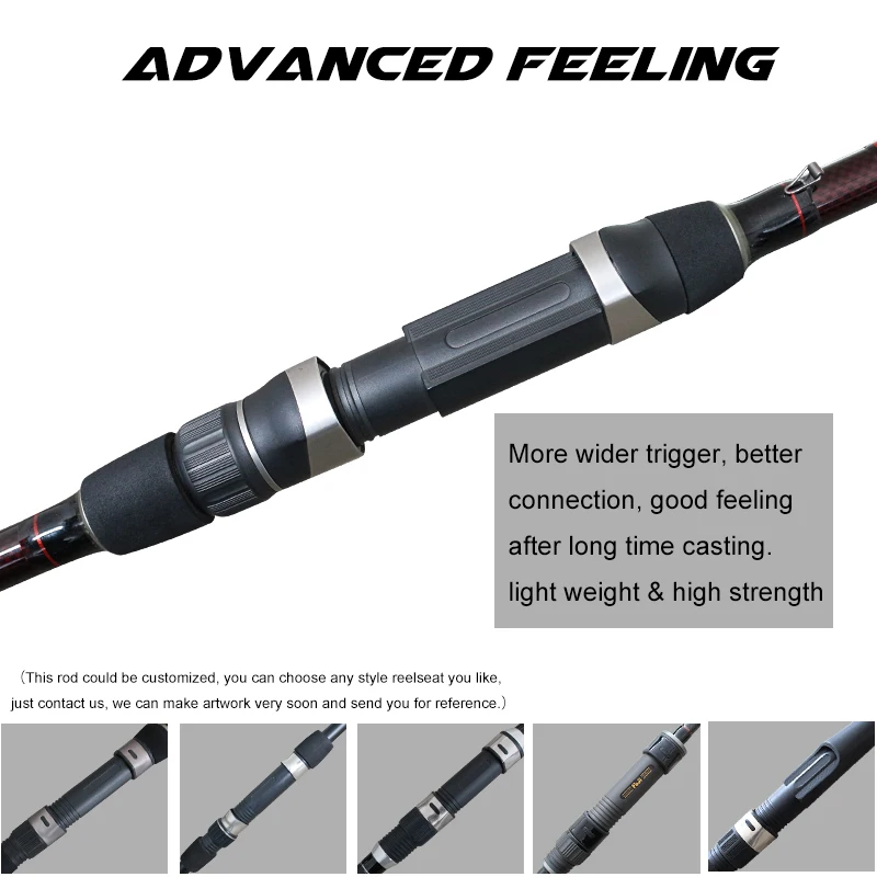 Customized 3.3m 3-section Carbon Fiber Carp Fishing Rod