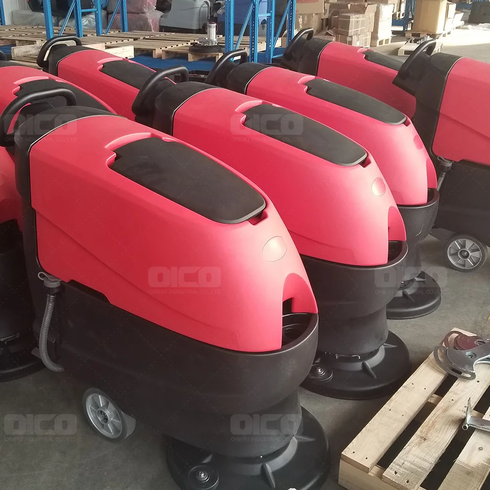 OR-V5 15m industrial single brush ceramic tile  floor scrubber machine with cable