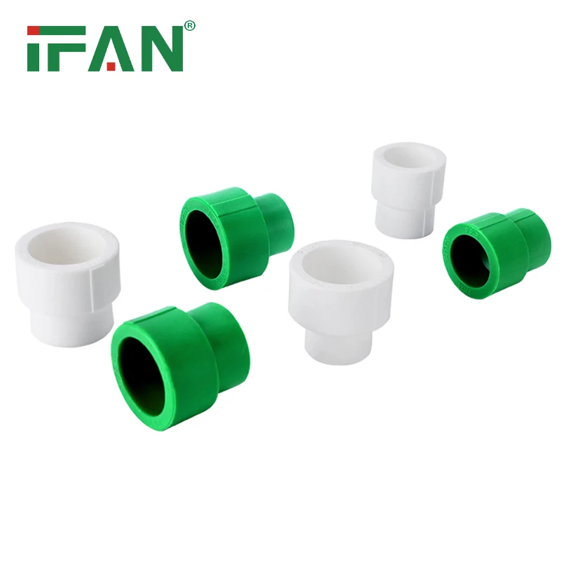 IFAN Factory Direct Sale PPR Green Reducer Socket 20-110mm PN25 PPR Fittings