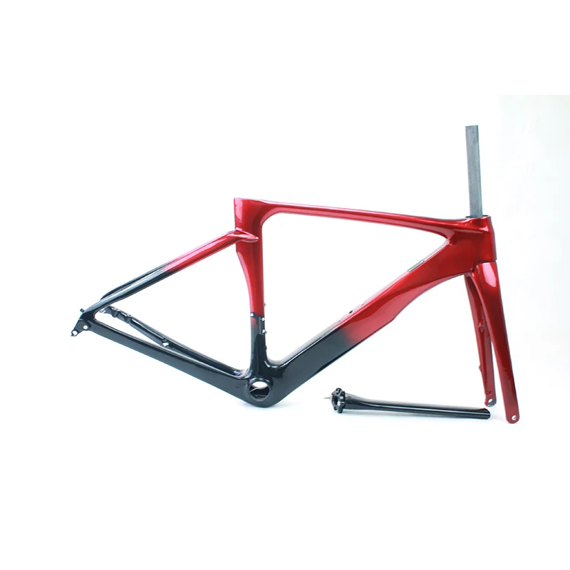 New Fashion Carbon T700 Road Disc Bicycles Road Bike Frame Carbon Fiber customized titanium road bike frame with internal cable