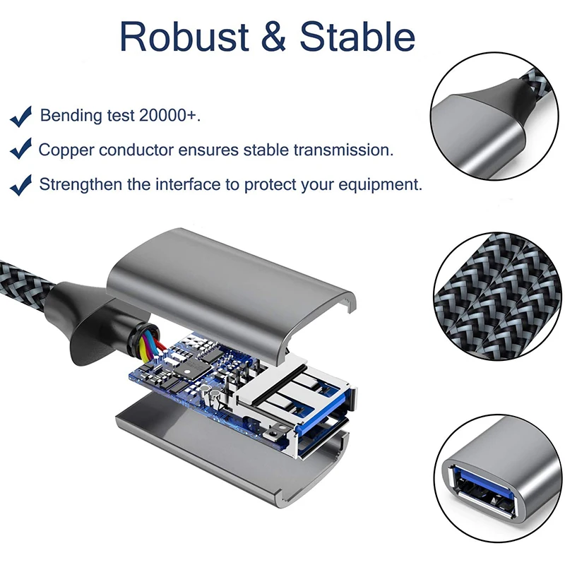 Fast 3A Charging Sync  2m 3m Oem Usb A Male To A Female Data Transfer Cord Usb 3.0 Extender Cable Usb Extension