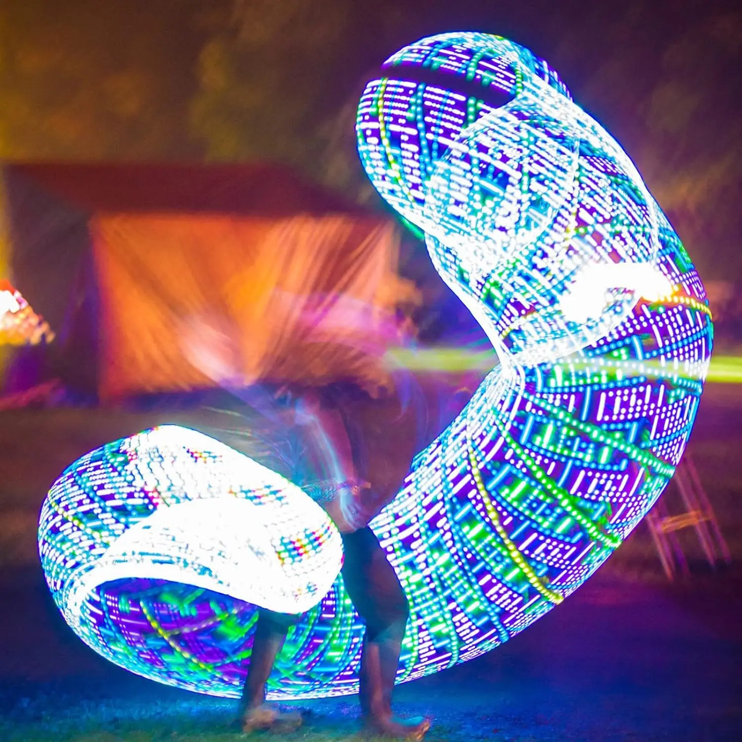 Popular Hula Ring LED Colorful Illumination Flash Hoop