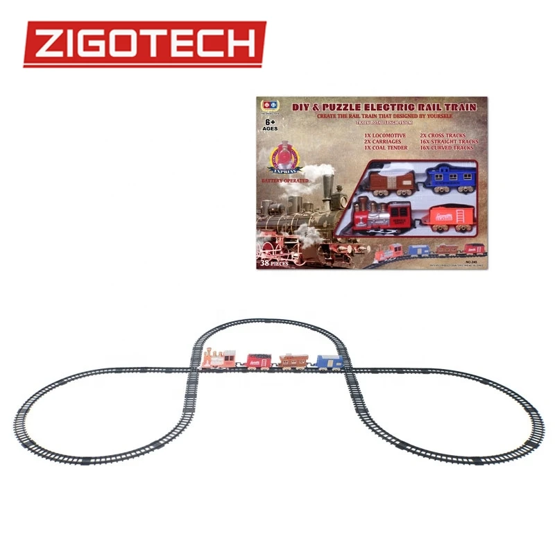 
Wholesale Educational Puzzle Railway Slot Track Toy Train Set Electric 